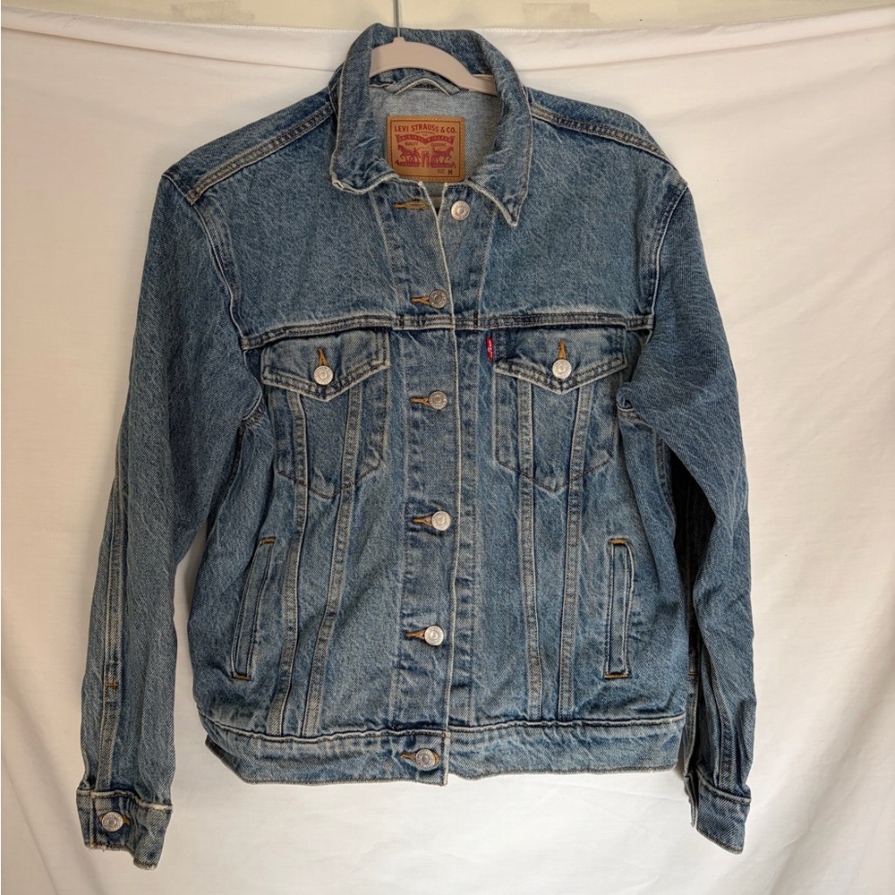 Levi's Vintage Blue Denim Jean red tag women’s  classic Jacket/coat size medium